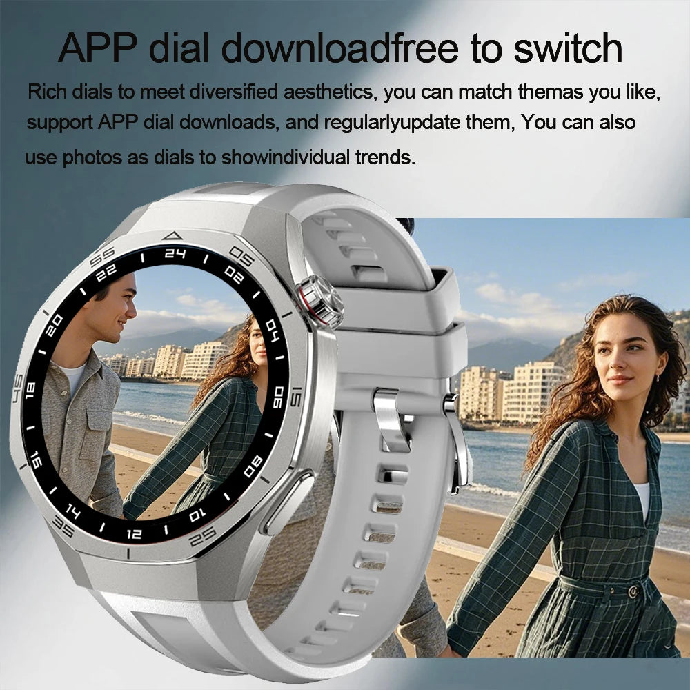 2025 New Surprise Gift Smartwatch Gentleman 1.53” HD Bluetooth Call Health Tracker Custom Photo Watches Smart Business Stripling