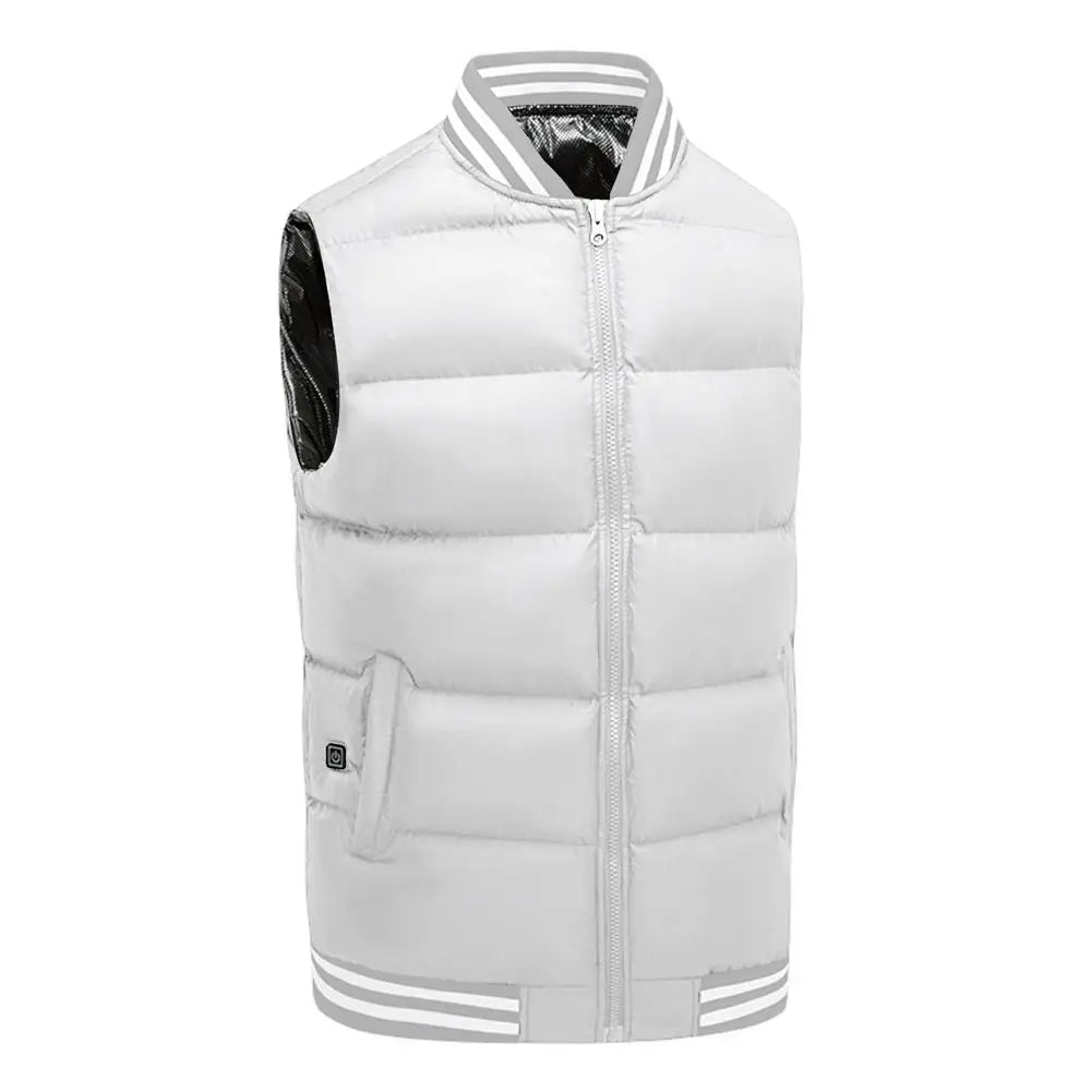 Clothing Smart Constant Temperature Men Women Can Wear USB Heating Cotton Clothing Solid Color Collar Heating Vest Warm Clothing