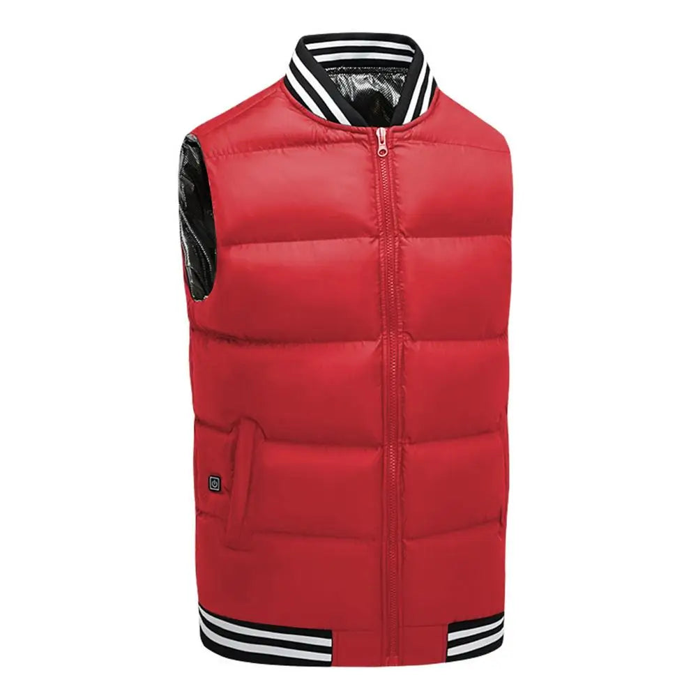 Clothing Smart Constant Temperature Men Women Can Wear USB Heating Cotton Clothing Solid Color Collar Heating Vest Warm Clothing