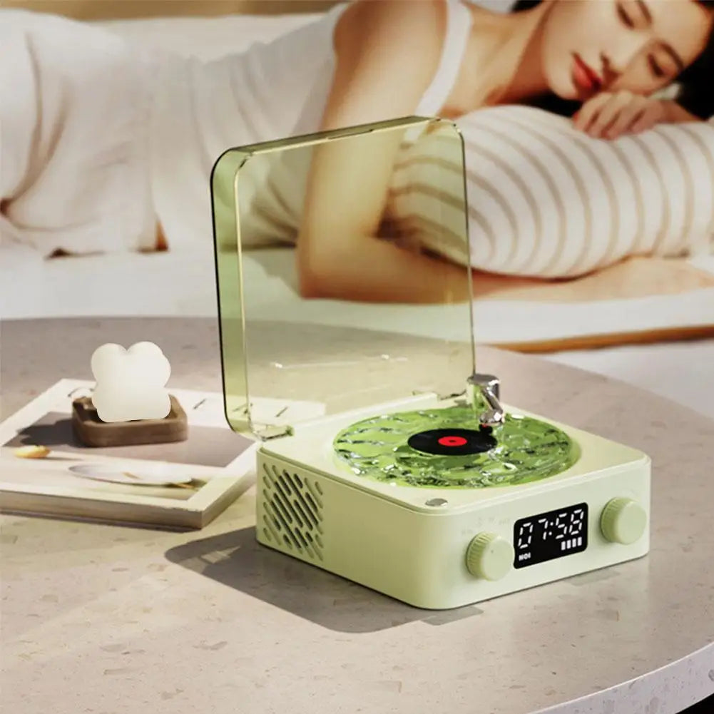 Vinyl Record Player Wireless Retro Sleep Aid Speakers Music Center White Noise W Bluetooth Light Sound Speaker Surroun M9H9