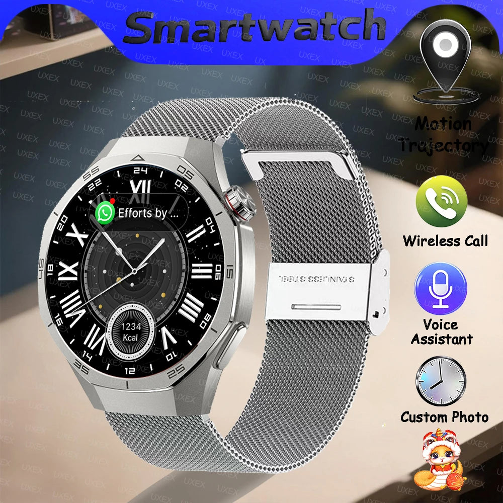 2025 New Surprise Gift Smartwatch Gentleman 1.53” HD Bluetooth Call Health Tracker Custom Photo Watches Smart Business Stripling