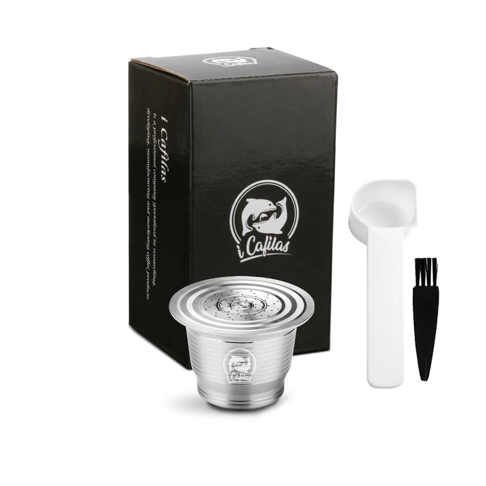 Stainless Steel Reusable Capsule Permanent Coffee Pod Holder Compatible for Nespresso Original Line