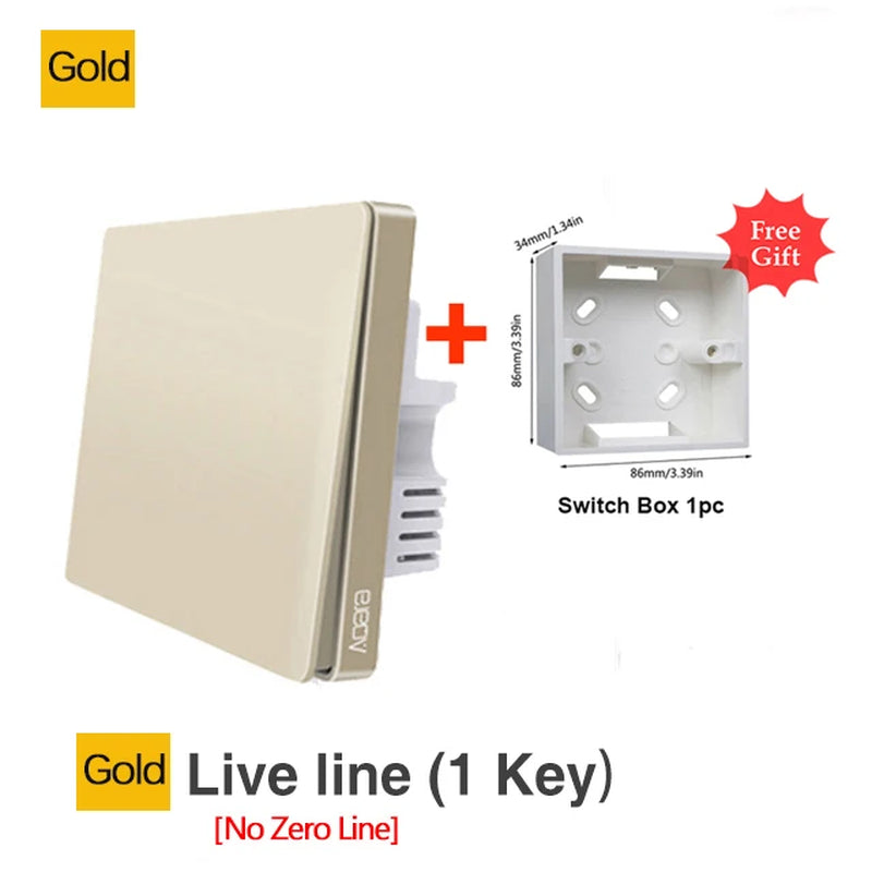 Wall Switch Zigbee Wireless Switch Key Smart Home Zero Line Fire Wire Light Switch Remote Control for Mijia Homekit