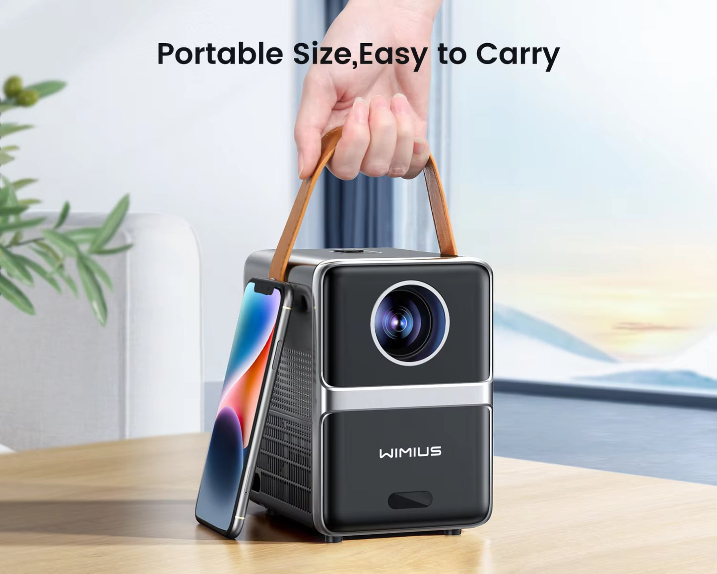 Portable Projector 18000Lu 5G Wifi Bluetooth Theater Projector Support Full HD 1080P Display Home Cinema Projector