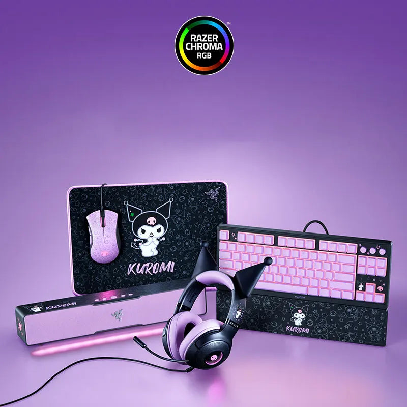 Sanrio Kuromi Edition Gaming Speaker Soundbar Compact Design - Chroma RGB -Bluetooth 5.0 - for Pc/Laptop, Smartphones, Tab