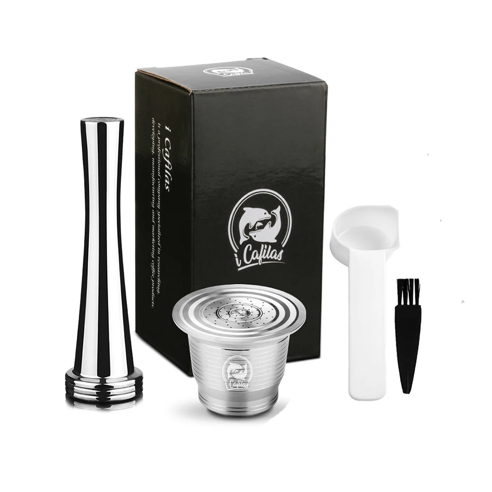 Stainless Steel Reusable Capsule Permanent Coffee Pod Holder Compatible for Nespresso Original Line