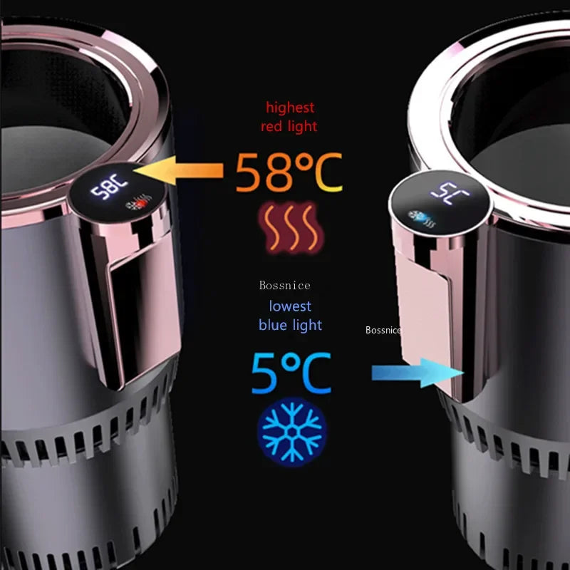 24V Car Heating Cooling Cup Warmer Cooler Smart Cup Mug Holder Tumbler Cooling Beverage Drinks Cans Summer Drink