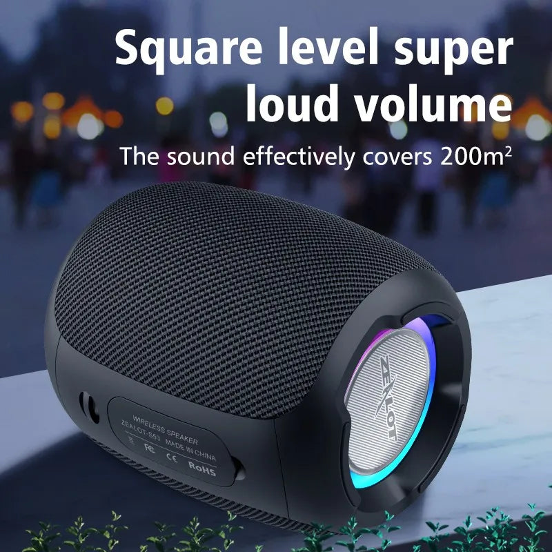 S53 Mini Bluetooth Speaker Portable Wireless Column Waterproof HIFI Lossless Sound Quality Stereo Subwoofer Loudspeaker