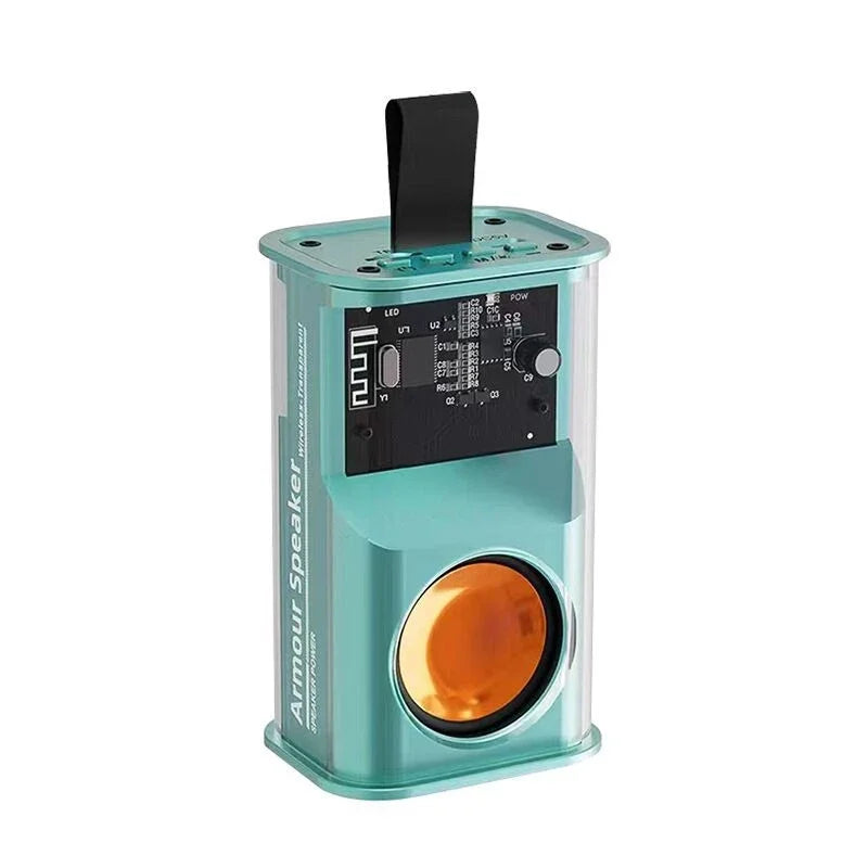 Loudspeaker Sound Box the Bass Transparent Wireless A36 Mecha Speakers Shake Speakers Audio Player Bluetooth Stereo Surround