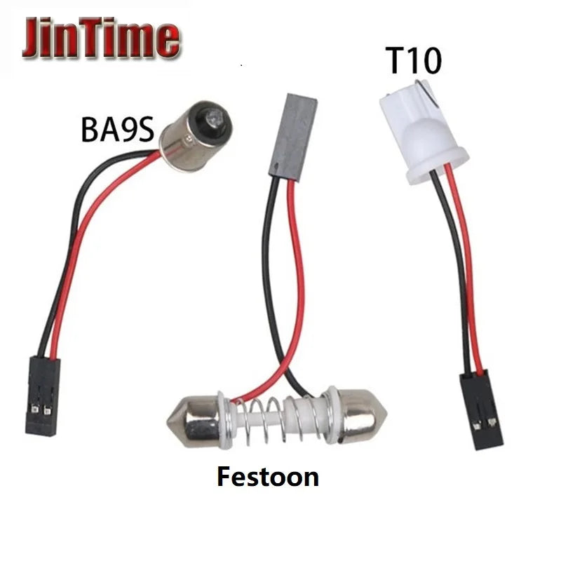White T10 W5W Cob 24SMD 36SMD 48SMD BA9S Car Led Clearance License Plate Lamp Auto Interior Reading Bulb Trunk Festoon Light 12V