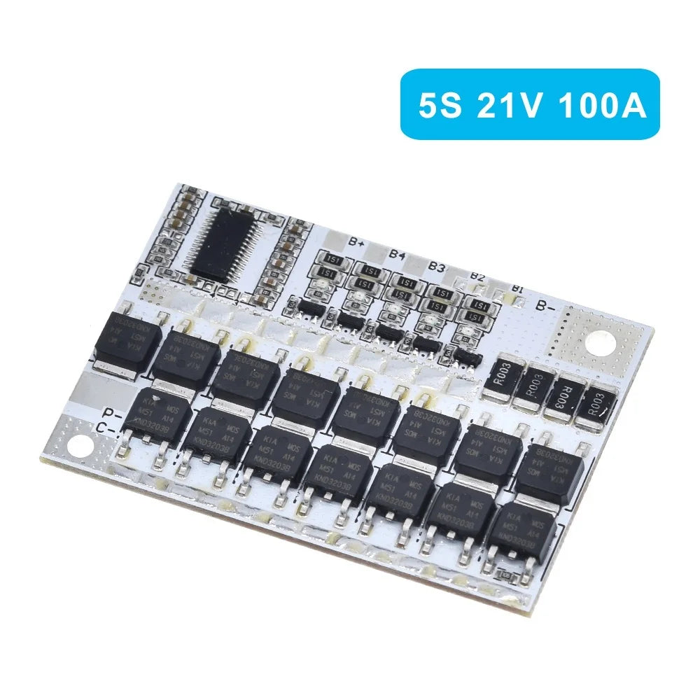 3S/4S/5S Bms 12V 16.8V 21V 100A Li-Ion Lmo Ternary Lithium Battery Protection Circuit Board Li-Polymer Balance Charging Module