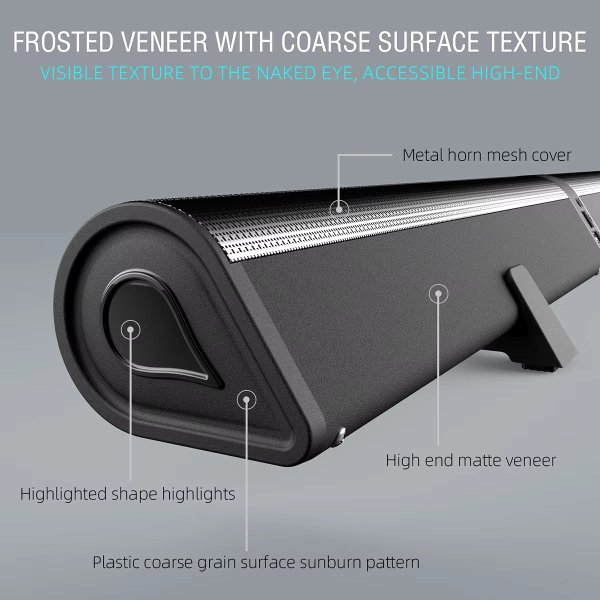 TV Soundbar Stereo Detachable Bluetooth Speaker FM Radio Column PC Sound Bar Speakers Split 2 Speakers for Home Theater System