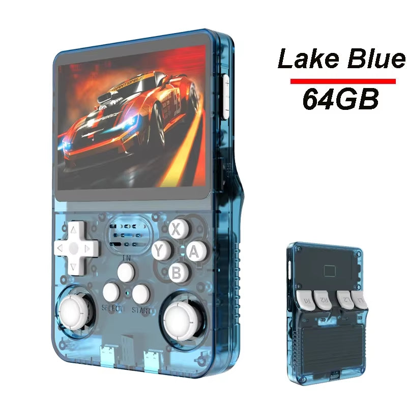 R36S Game Console Linux System 128G Portable Video Consoles 3.5 Inch IPS Screen with Retro Games Pocket Handheld Game Players