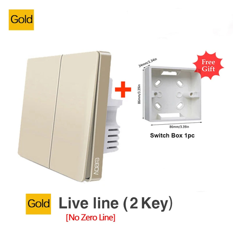 Wall Switch Zigbee Wireless Switch Key Smart Home Zero Line Fire Wire Light Switch Remote Control for Mijia Homekit