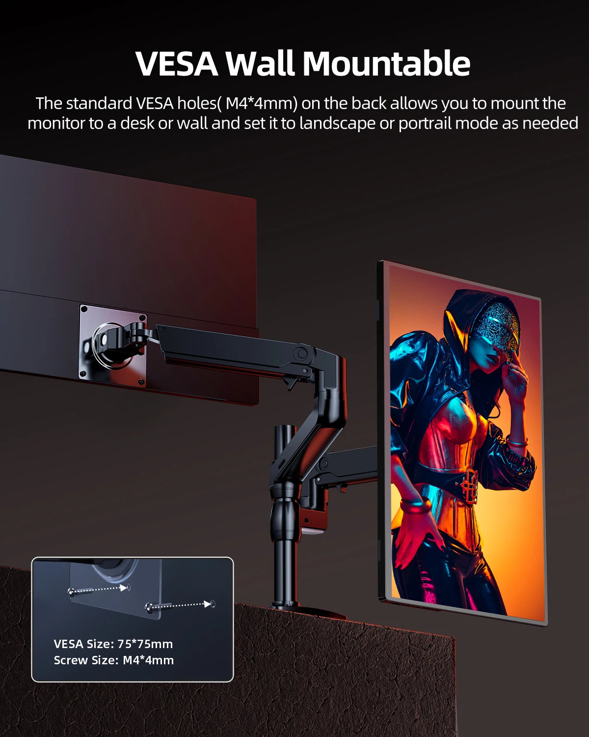 16" 2K Portable Monitor 2560*1600 16:10 100%Srgb 500Cd/M² 120Hz Gaming Display for Xbox PS5 Switch Laptop Mac Phone
