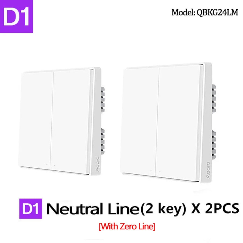 Wall Switch Zigbee Wireless Switch Key Smart Home Zero Line Fire Wire Light Switch Remote Control for Mijia Homekit