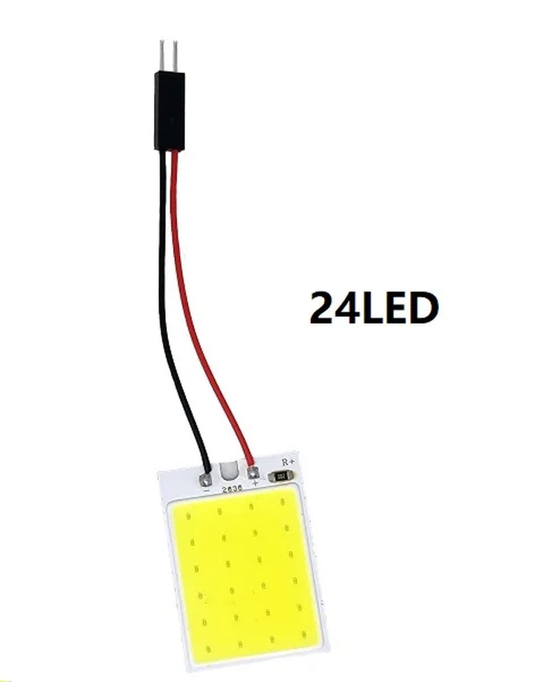 White T10 W5W Cob 24SMD 36SMD 48SMD BA9S Car Led Clearance License Plate Lamp Auto Interior Reading Bulb Trunk Festoon Light 12V