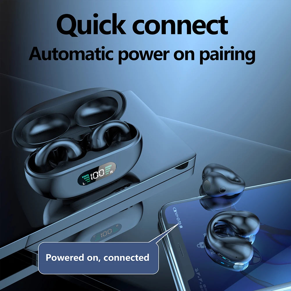 Real Time Language Translator Earbuds Open Ear AI Translation Earbuds BT5.3 Translation Pods Translator Earbuds for Android Ios