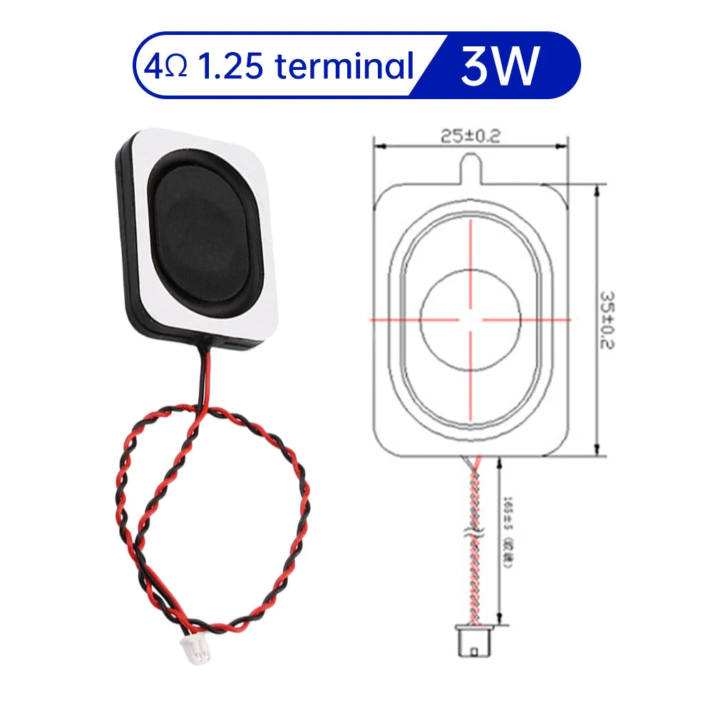 1PCS 2831/3128 Speaker 4 Ohm 3 Watt 4R 3W Full Range Cavity Sound Speaker HIFI Speaker Accessories 3525 4 Ohm Ultra-Thin Speaker