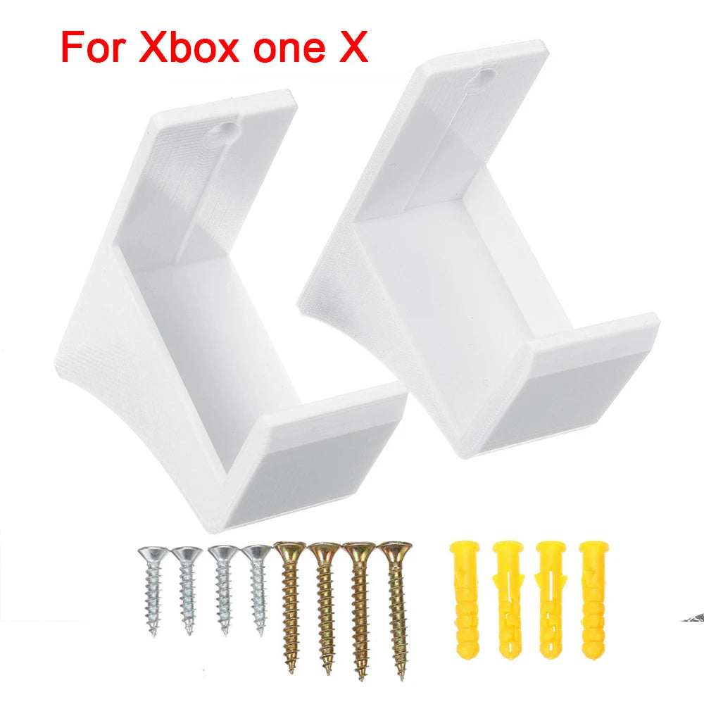 2Pcs Wall Mount Bracket for Xbox Series X Wall Holder for Xbox One Console Accessories with Screw Set for Xbox One S