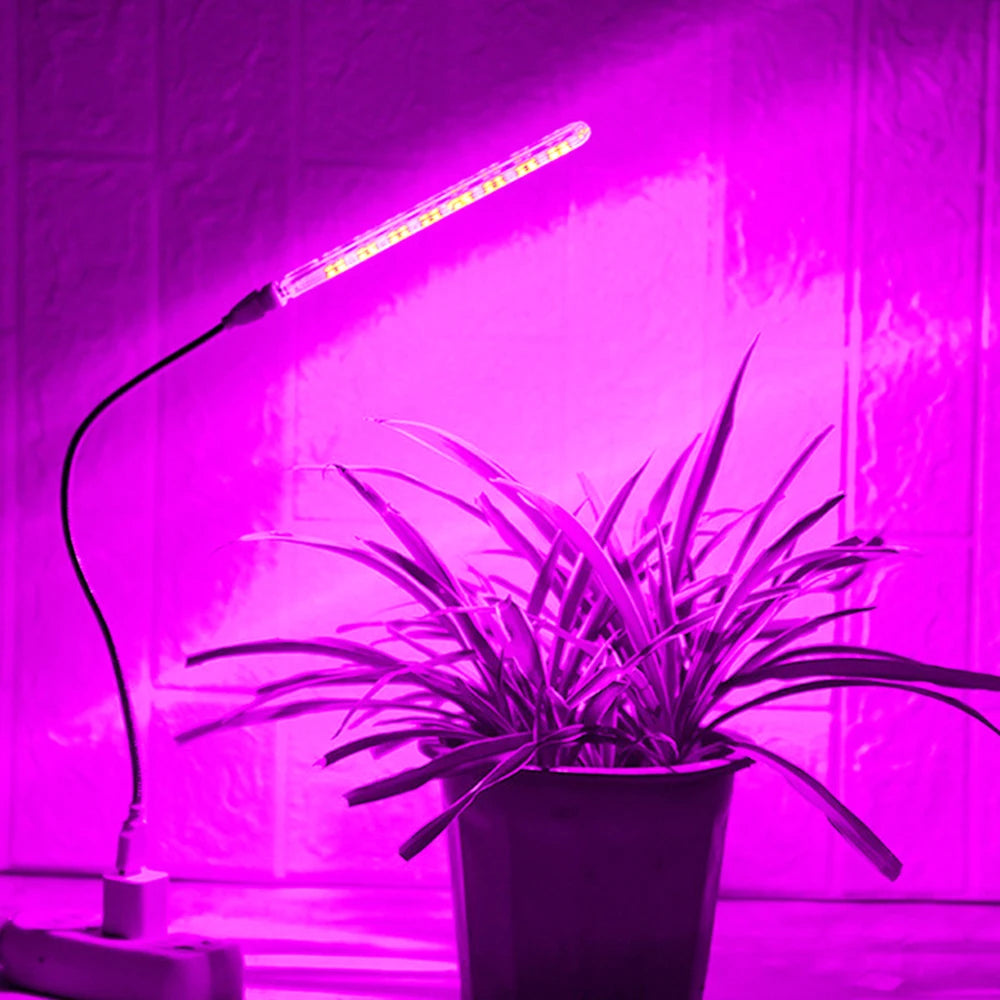 DC5V LED Plant Growing Lamp Bulb 21Leds USB Portable LED Grow Lights Full Spectrum LED Phyto Growth Light for Succulent Plant