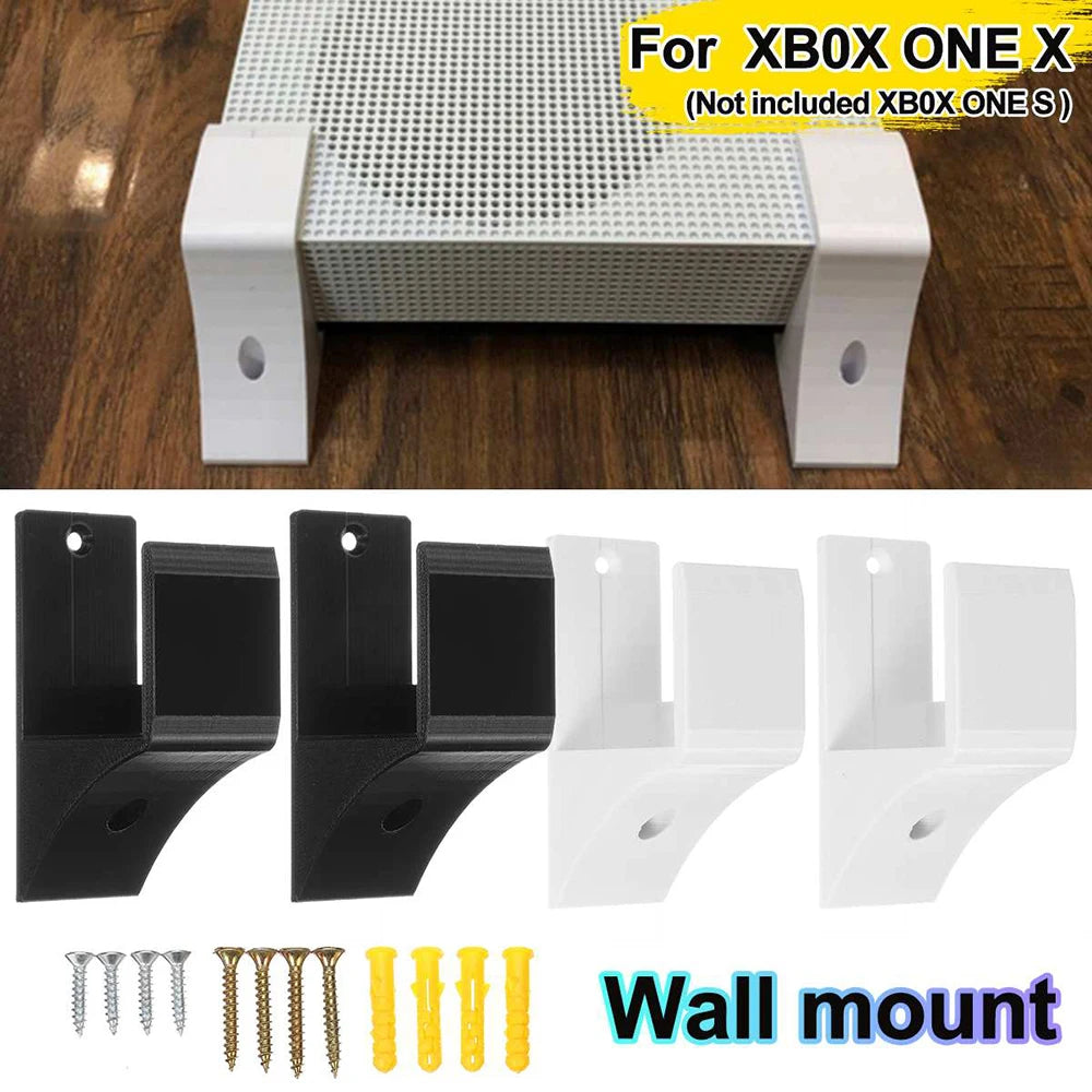 2Pcs Wall Mount Bracket for Xbox Series X Wall Holder for Xbox One Console Accessories with Screw Set for Xbox One S