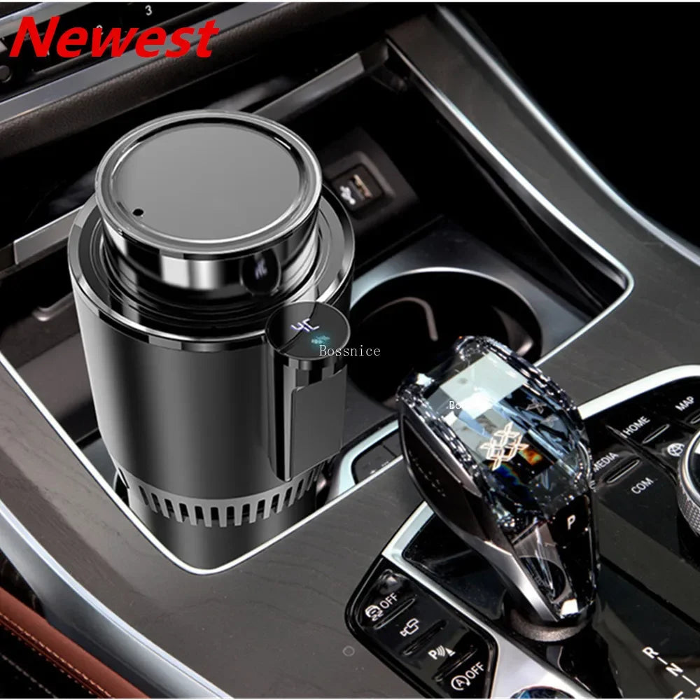 24V Car Heating Cooling Cup Warmer Cooler Smart Cup Mug Holder Tumbler Cooling Beverage Drinks Cans Summer Drink