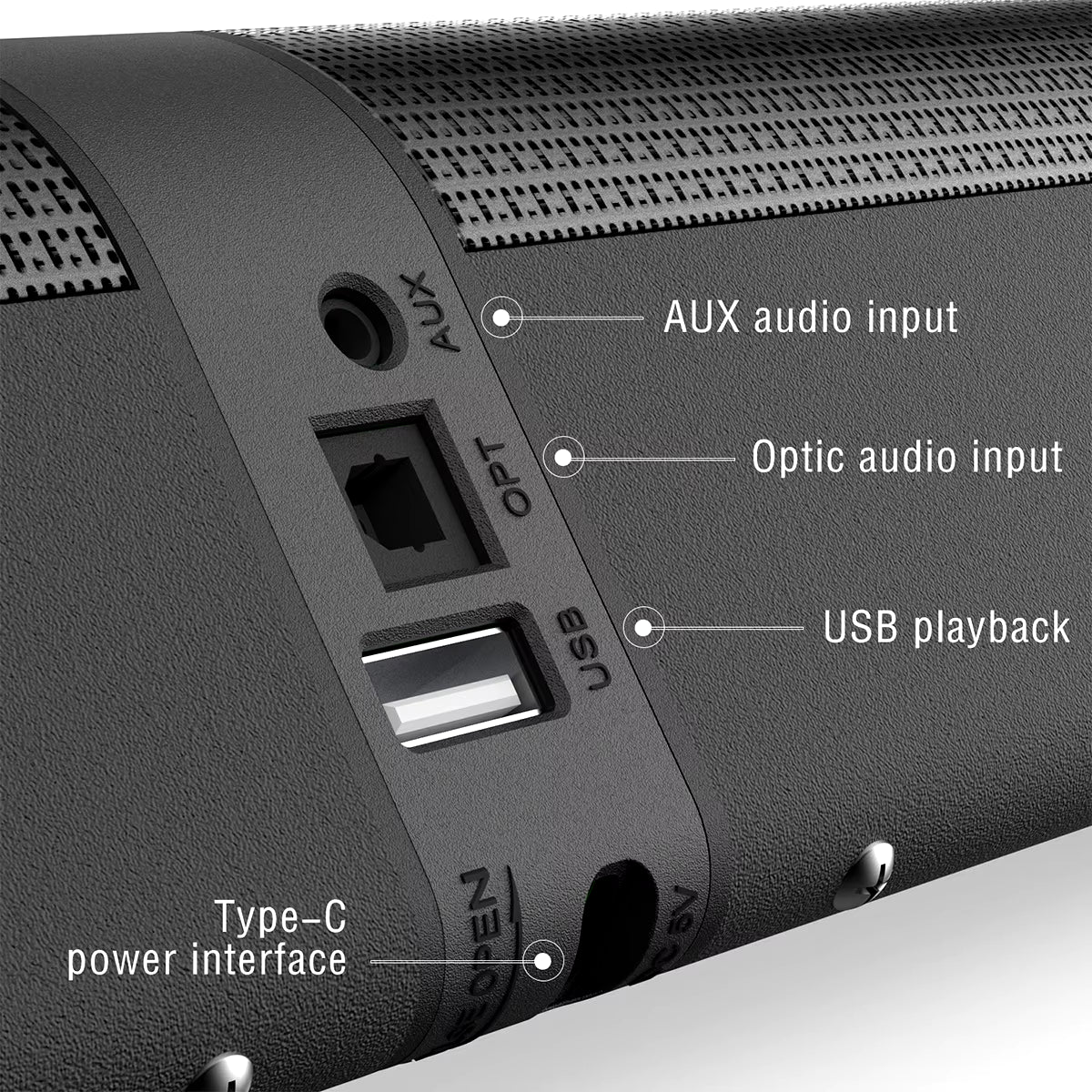 TV Soundbar Stereo Detachable Bluetooth Speaker FM Radio Column PC Sound Bar Speakers Split 2 Speakers for Home Theater System