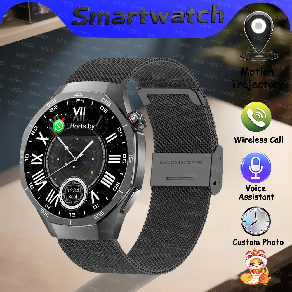 2025 New Surprise Gift Smartwatch Gentleman 1.53” HD Bluetooth Call Health Tracker Custom Photo Watches Smart Business Stripling