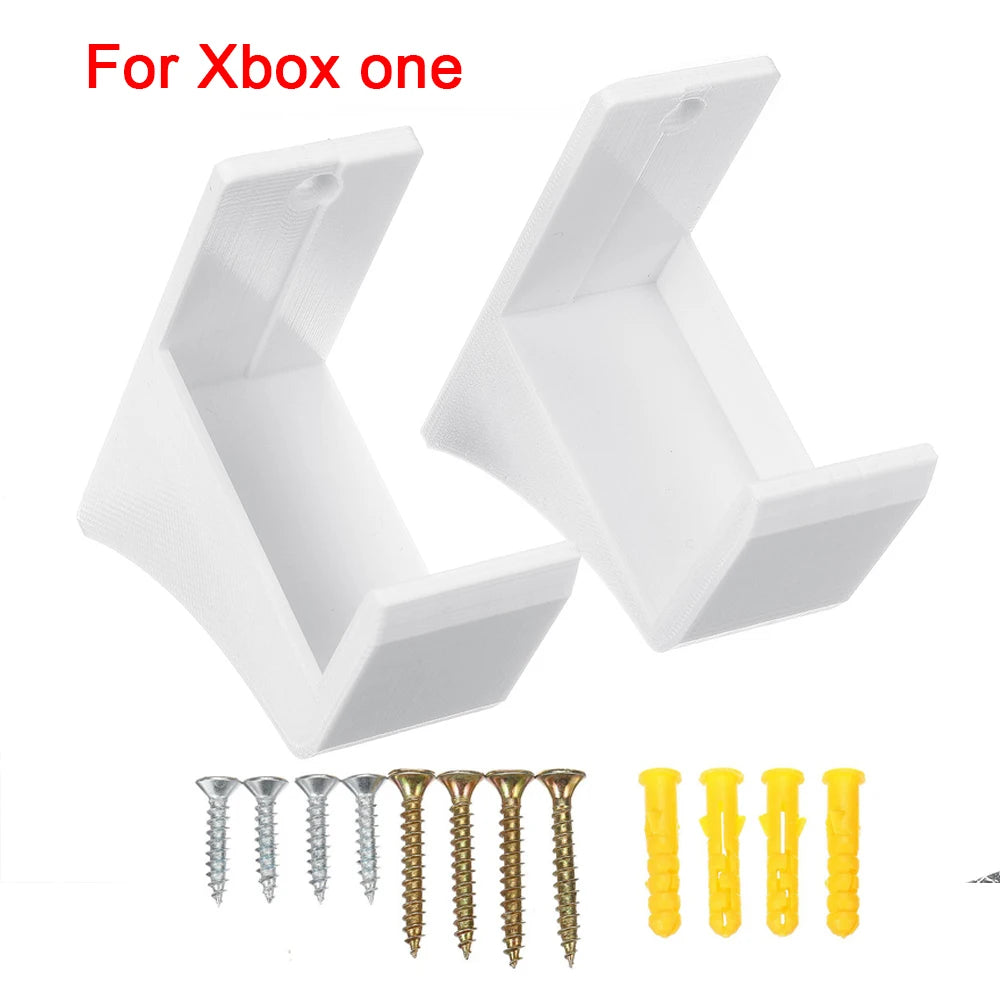 2Pcs Wall Mount Bracket for Xbox Series X Wall Holder for Xbox One Console Accessories with Screw Set for Xbox One S