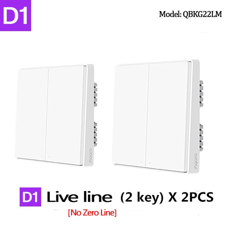 Wall Switch Zigbee Wireless Switch Key Smart Home Zero Line Fire Wire Light Switch Remote Control for Mijia Homekit