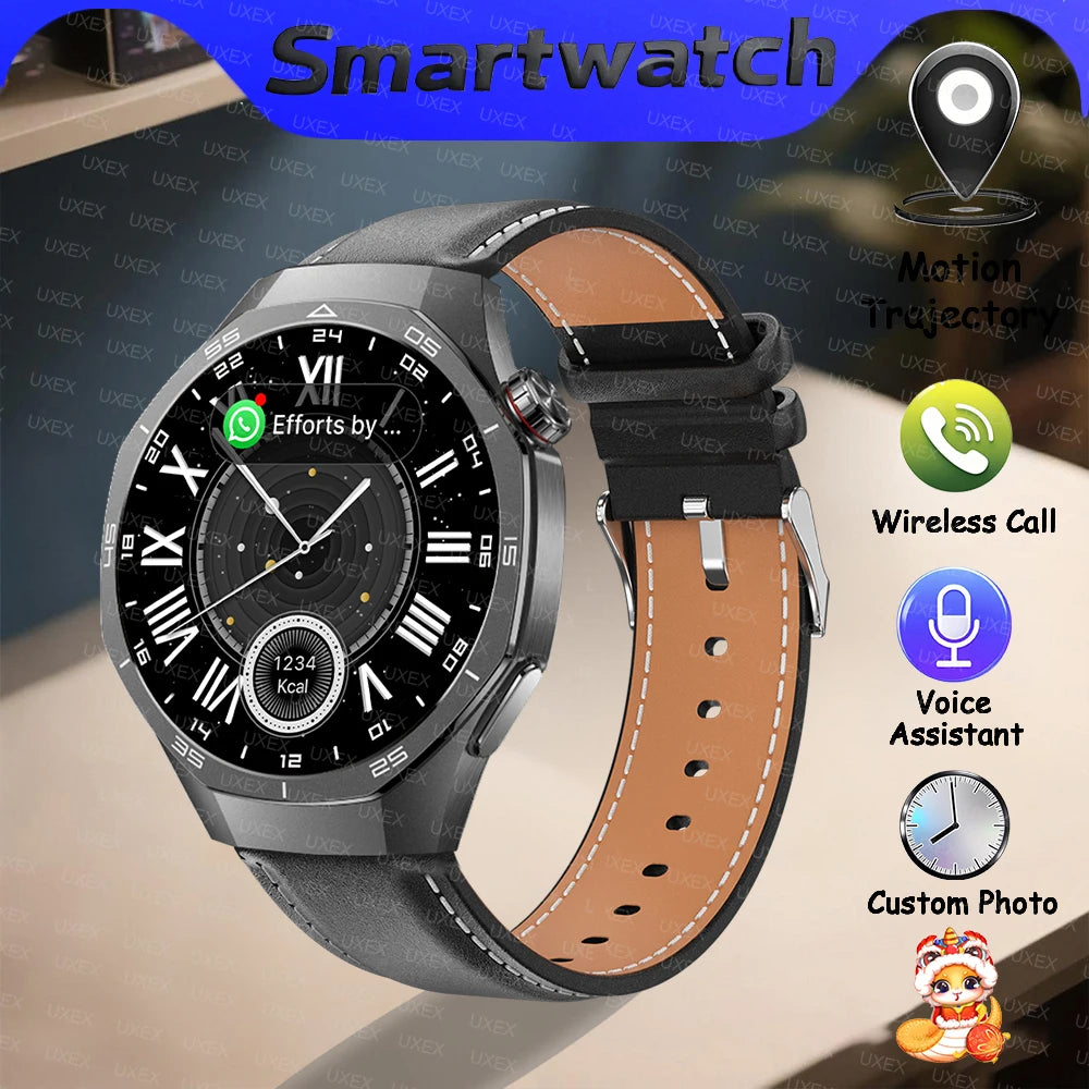 2025 New Surprise Gift Smartwatch Gentleman 1.53” HD Bluetooth Call Health Tracker Custom Photo Watches Smart Business Stripling