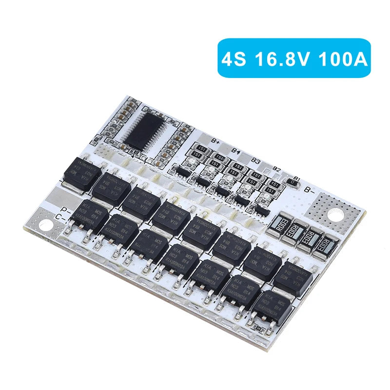 3S/4S/5S Bms 12V 16.8V 21V 100A Li-Ion Lmo Ternary Lithium Battery Protection Circuit Board Li-Polymer Balance Charging Module