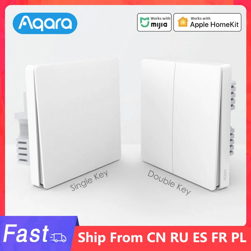 Wall Switch Zigbee Wireless Switch Key Smart Home Zero Line Fire Wire Light Switch Remote Control for Mijia Homekit