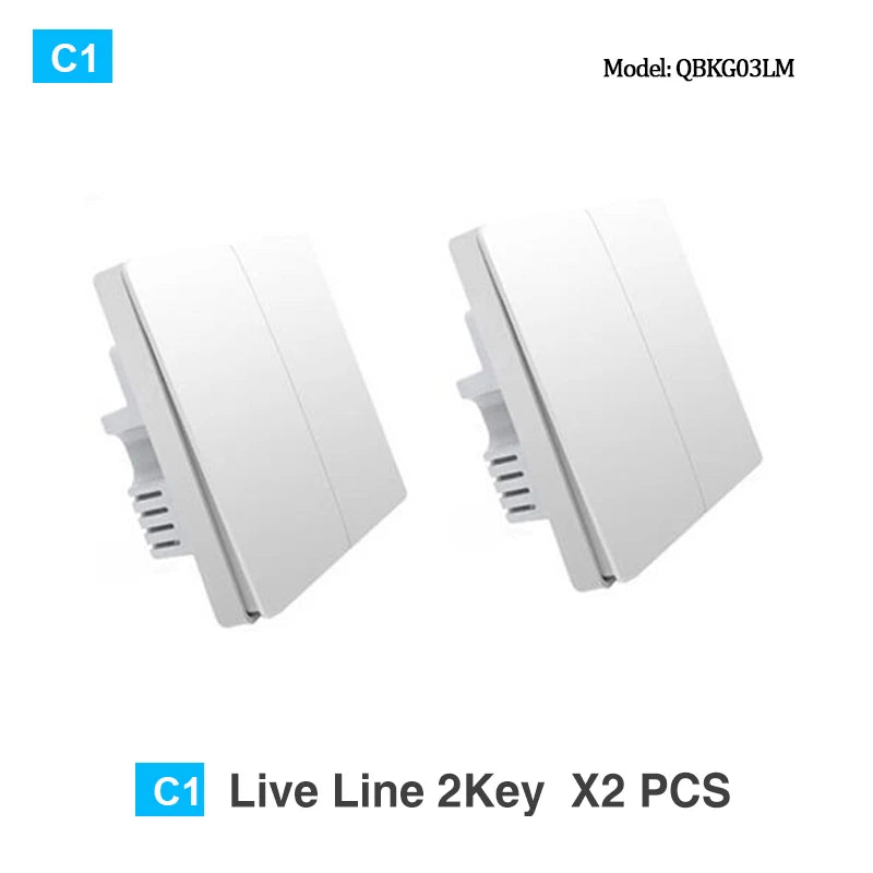 Wall Switch Zigbee Wireless Switch Key Smart Home Zero Line Fire Wire Light Switch Remote Control for Mijia Homekit