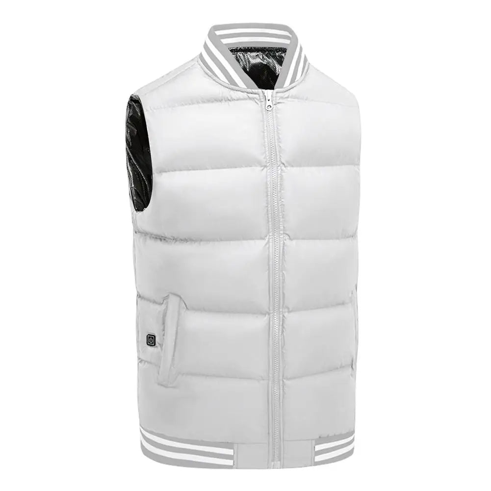 Clothing Smart Constant Temperature Men Women Can Wear USB Heating Cotton Clothing Solid Color Collar Heating Vest Warm Clothing