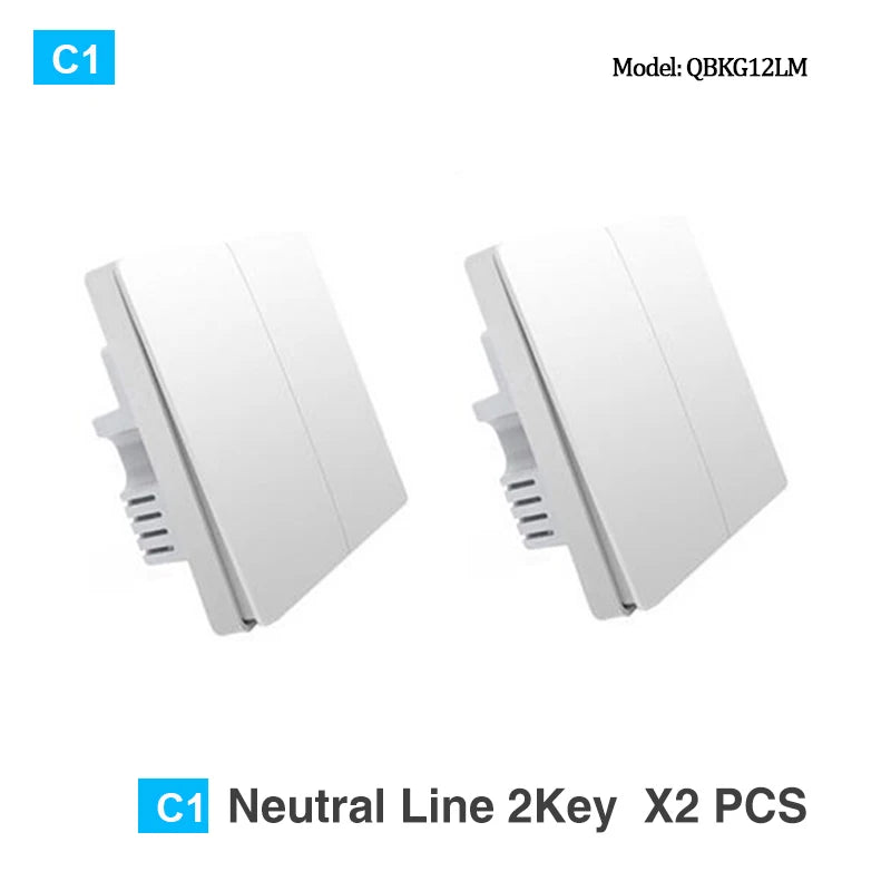 Wall Switch Zigbee Wireless Switch Key Smart Home Zero Line Fire Wire Light Switch Remote Control for Mijia Homekit