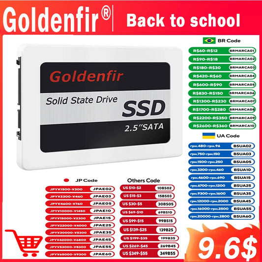 Hard Drive Disk 128GB 256GB 360GB 480GB 180GB 2.5 Ssd 2TB 1TB Ssd Disk for Laptop Desktop 240GB 120GB