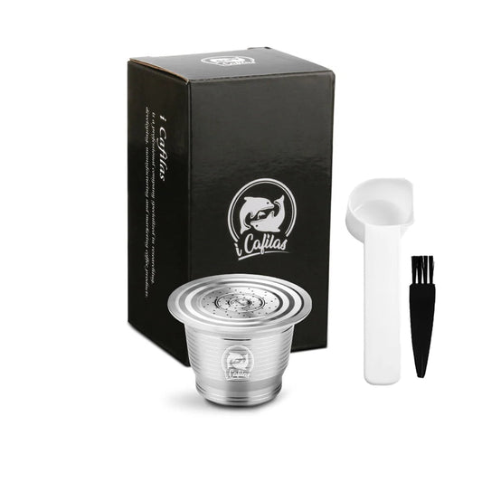 Stainless Steel Reusable Capsule Permanent Coffee Pod Holder Compatible for Nespresso Original Line
