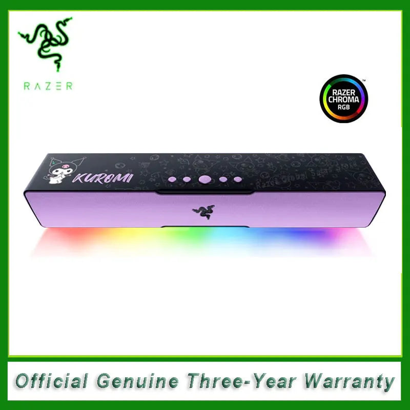 Sanrio Kuromi Edition Gaming Speaker Soundbar Compact Design - Chroma RGB -Bluetooth 5.0 - for Pc/Laptop, Smartphones, Tab