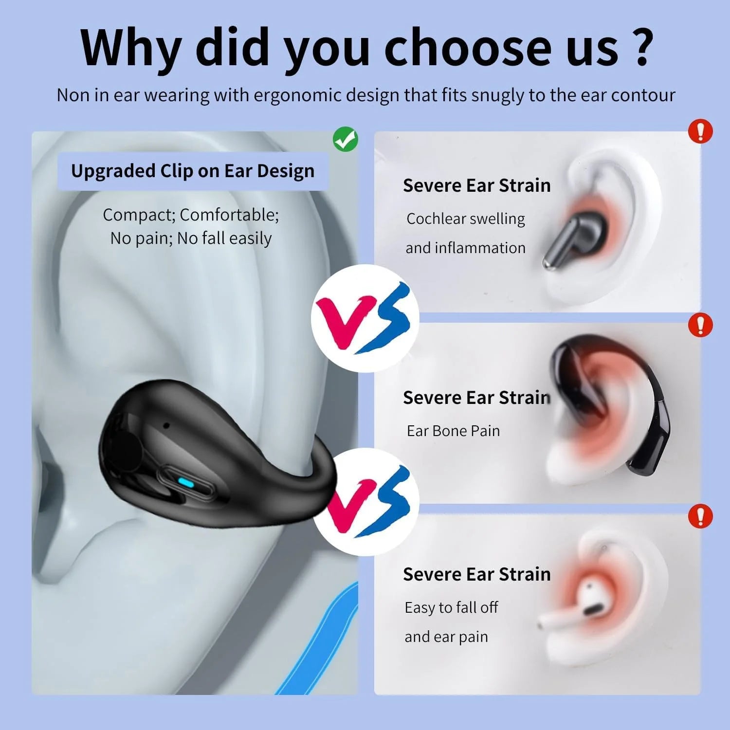 Real Time Language Translator Earbuds Open Ear AI Translation Earbuds BT5.3 Translation Pods Translator Earbuds for Android Ios