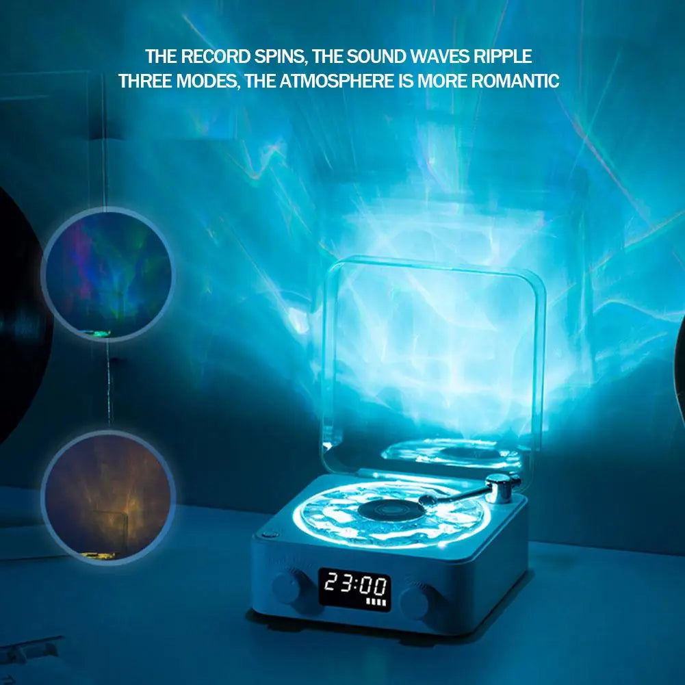 Vinyl Record Player Wireless Retro Sleep Aid Speakers Music Center White Noise W Bluetooth Light Sound Speaker Surroun M9H9