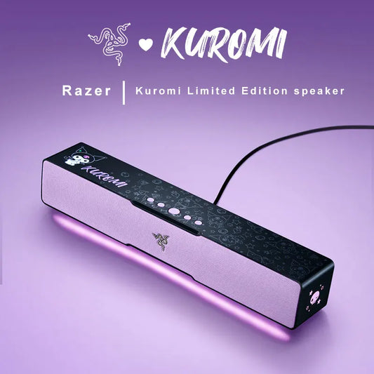 Sanrio Kuromi Edition Gaming Speaker Soundbar Compact Design - Chroma RGB -Bluetooth 5.0 - for Pc/Laptop, Smartphones, Tab
