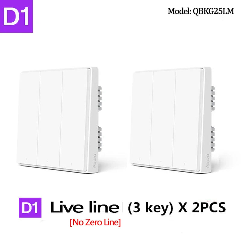 Wall Switch Zigbee  Wireless Switch Key Smart Home Zero Line Fire Wire Light Switch Remote Control for Mijia Homekit