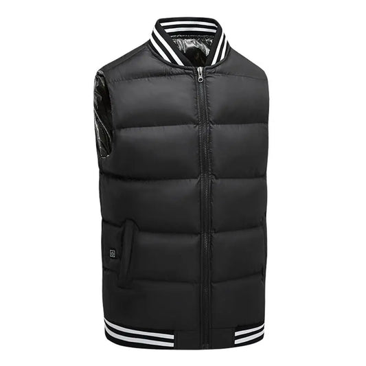 Clothing Smart Constant Temperature Men Women Can Wear USB Heating Cotton Clothing Solid Color Collar Heating Vest Warm Clothing