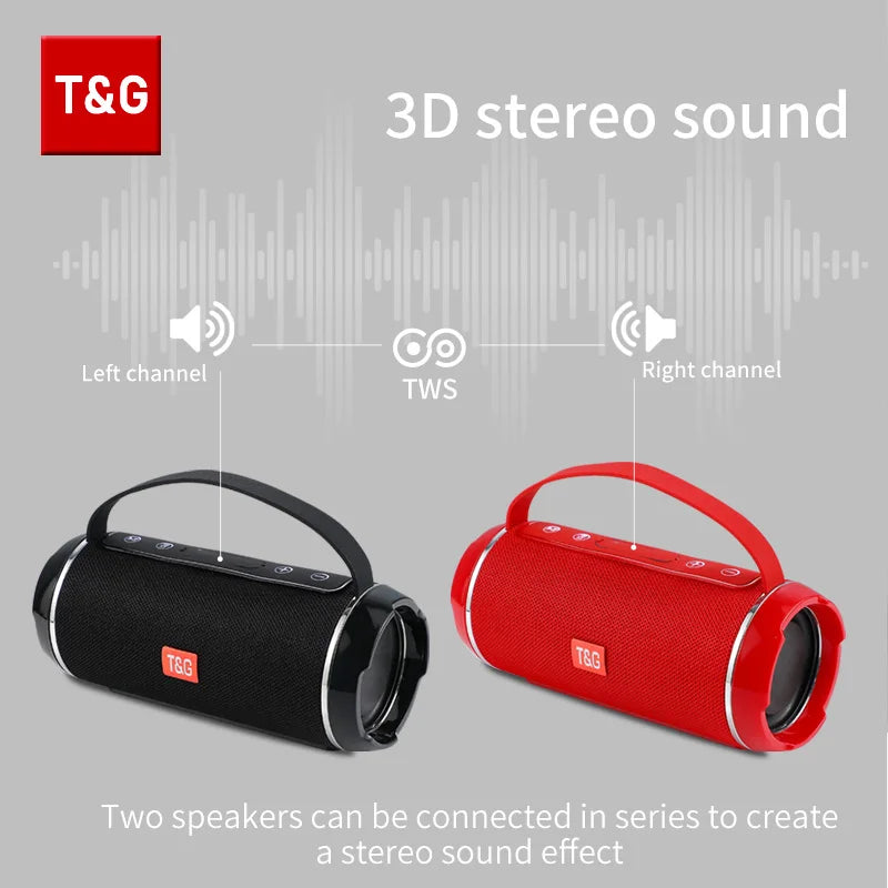 Bluetooth Speaker TG116C Wireless Powerful Portable Speakers Box Outdoor Speaker Subwoofer Music Center Boom Box with FM Radio